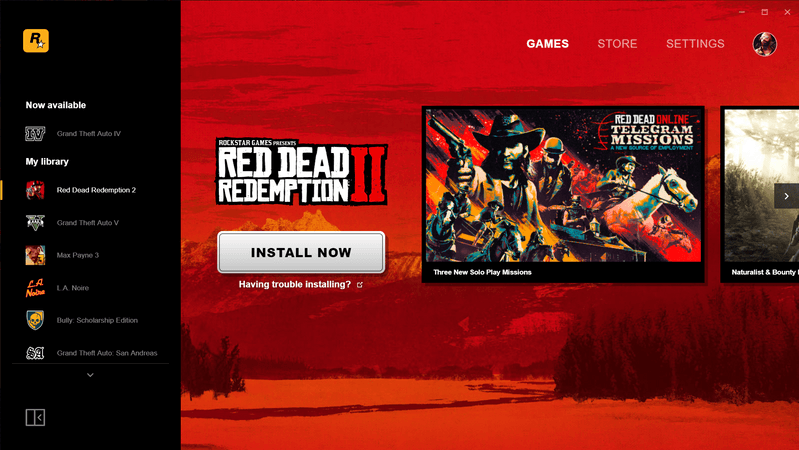 Rockstar Games PC Launcher
