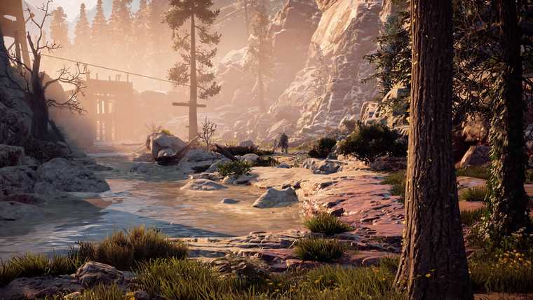 Screen capture from Horizon Zero Dawn on PS4.
