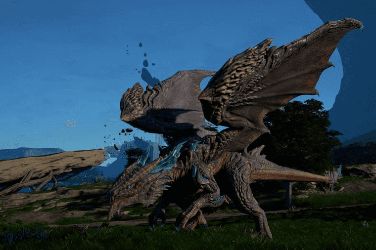 Screen capture from the cancelled PlatinumGames title, Scalebound